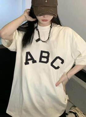 ESSENTIALS正品潮牌新款夏季圆领短袖ABC高街美式宽松纯棉舒适T恤
