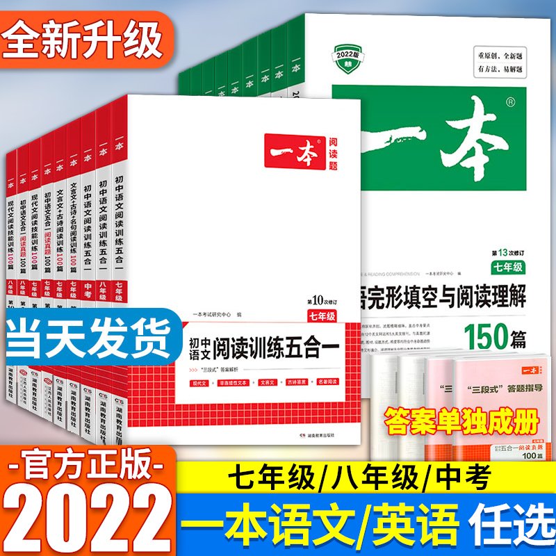 2022一本初中语文阅读训练