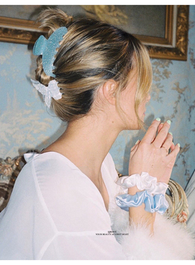 Y2K甜酷辣妹彩色闪粉醋酸抓夹法式复古大号emiay发饰后脑勺发夹