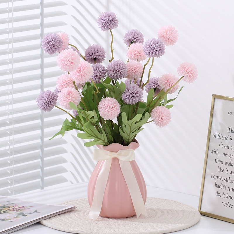 仿真花绢花室内客厅餐桌蒲公英