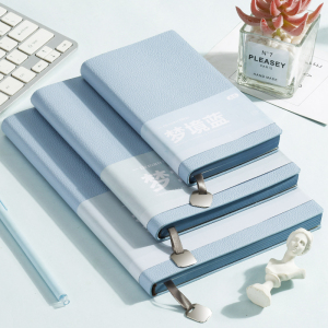 申士荔枝纹A6小笔记本本子办公商务会议A5记事本子可定制LOGO文具