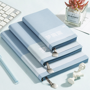 申士荔枝纹A6小笔记本本子办公商务会议A5记事本子可定制LOGO文具