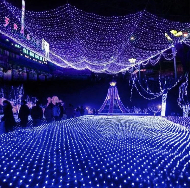 LED渔网灯满天星网灯圣诞春节装饰灯/灯串