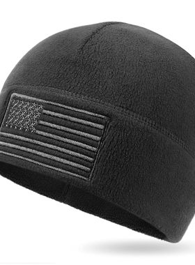 American Flag Fleece Watch Cap Winter Warm Beanie 国旗战术帽