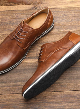 Men's Casual Dress Shoes Retro Business Classic Dress Shoes