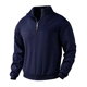 Sweaters Long Quarter Mens Zip Pullover Sleeve Sweatshirt