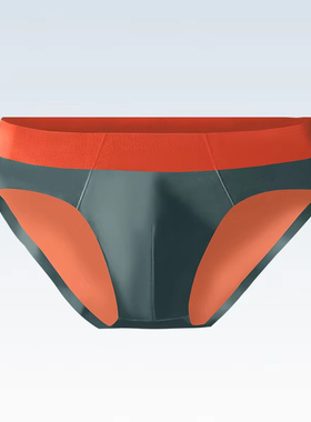 Mens ice silk seamless underwear breathable low waist briefs