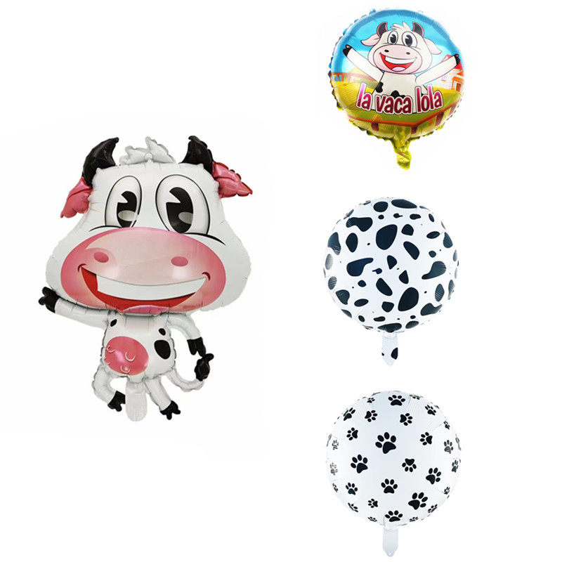 特价奶牛动物铝膜气球红牛金牛奶牛头造型气球年会派对萌萌牛气球