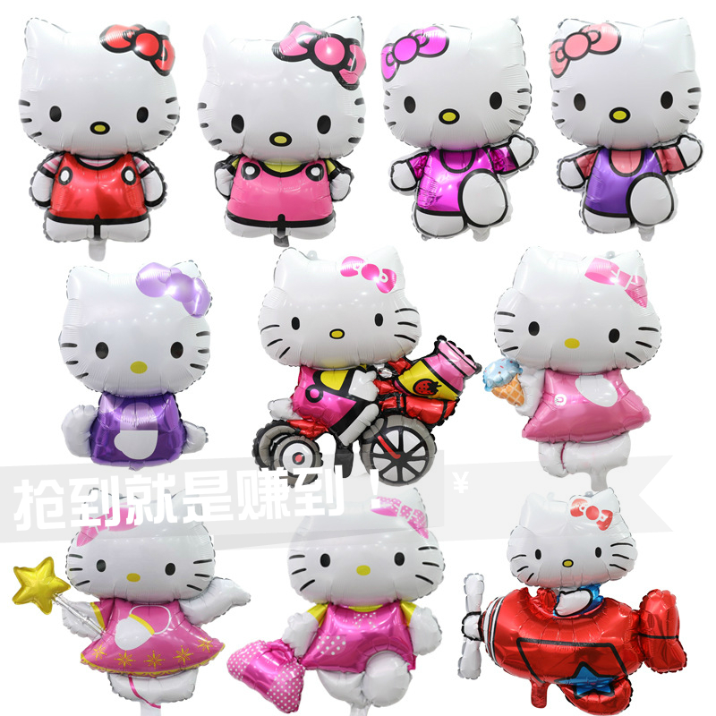 中号猫咪结婚生日派对铝膜气球