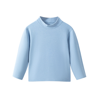 儿童德绒半高领打底衫秋冬保暖