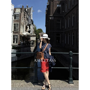 复古高腰直筒半身裙 阿姆斯特丹真丝半裙 ASLEE