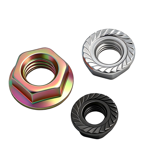 M2M3M4M5六角镀锌法兰螺母法兰螺帽黑色花齿螺母防滑螺母M6M81020