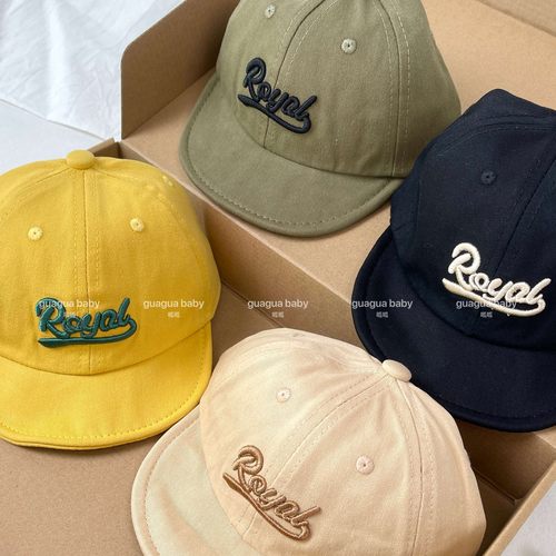 宝宝帽子美式复古薄款软檐鸭舌帽男女宝宝夏季百搭棒球帽