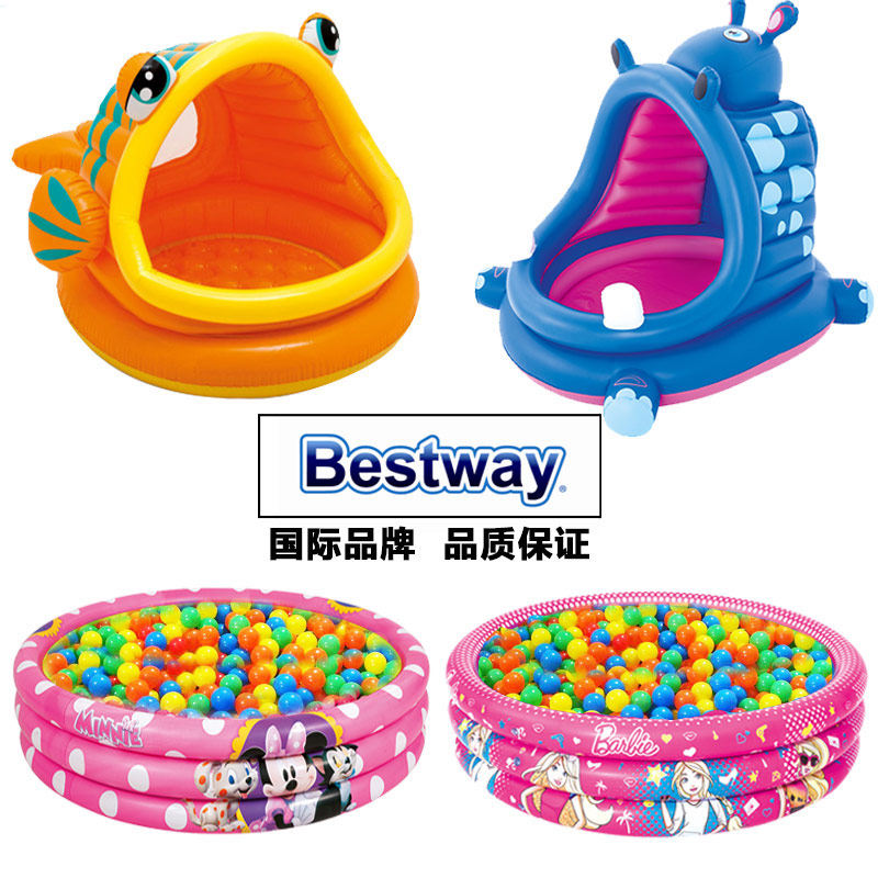 Bestway儿童充气游泳池宝宝室内波波球池婴儿海洋球沙池围栏玩具|ruв категории игрушка/коляска/головоломка/блоки/модель, плавательный бассейн/детский игрушка, плавательный бассейн - от Buy2taobao.com для оказания профессиональной услуги покупки агента Taobao
