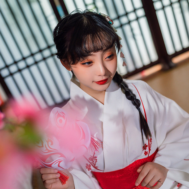 改良和风日系外套软妹数码印花和服女日式个人写真摄影一件代发舞