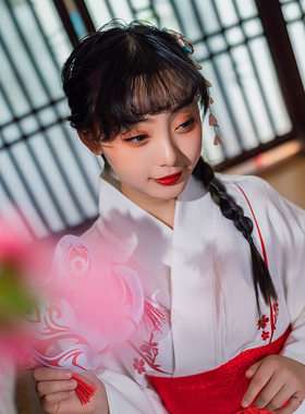 改良和风日系外套软妹数码印花和服女日式个人写真摄影一件代发舞