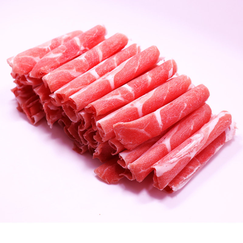 清真羊肉片高钙羊肉卷新鲜500g涮火锅食材内蒙古羔羊北京牛街