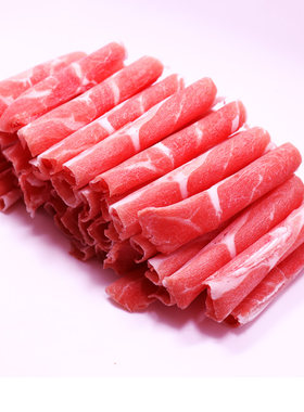 清真羊肉片高钙羊肉卷新鲜500g涮火锅食材内蒙古羔羊北京牛街