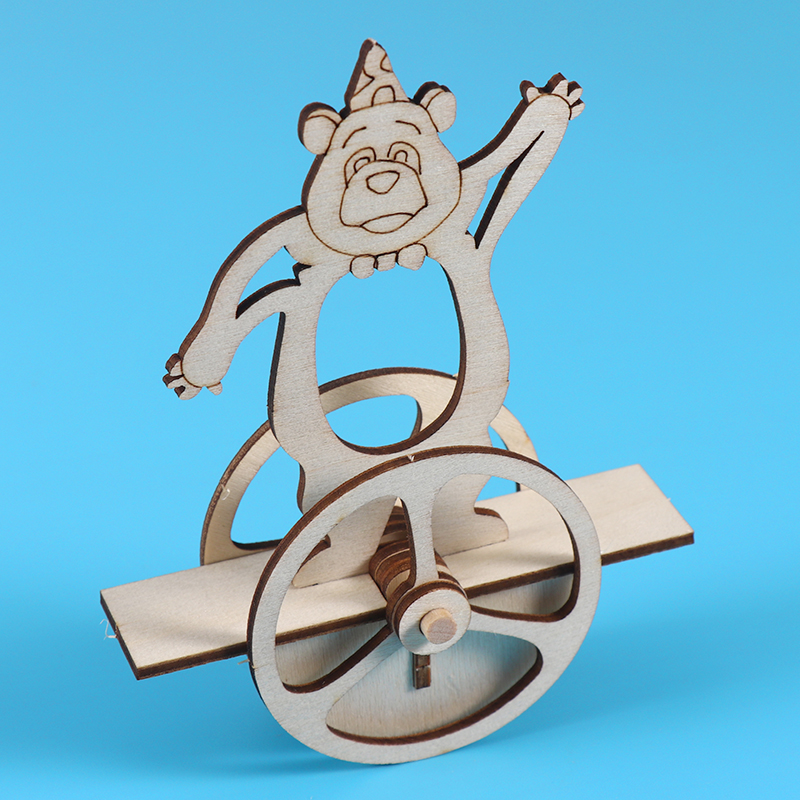 儿童科技手工小制作不倒熊幼儿园趣味科学小实验益智玩教具不倒翁