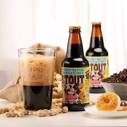 美国迷失海岸双倍浑浊三倍IPA花生酱巧克力拿铁牛奶世涛啤酒355ml