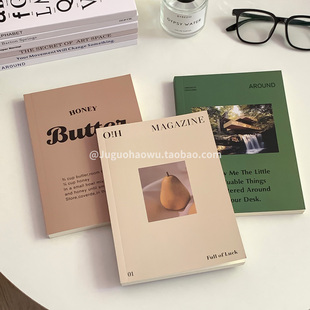 ins风拍摄道具摆拍英文杂志高级感小红书拍照道具书场景搭配装饰
