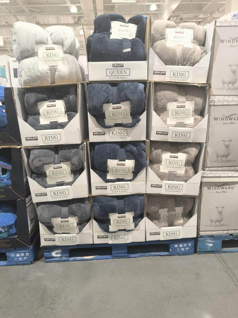 코스트코 커클랜드 구매 시그니처 모조 양 담요 후리스 담요 캐주얼 담요