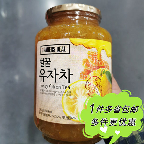 韩国进口蜂蜜柚子茶即冲餐饮装