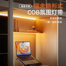 烁宇宿舍桌面床上灯带led灯条220v室内外cob自粘氛围开关插头灯条