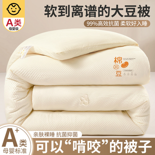 大豆被子冬被春秋加厚保暖棉被芯学生宿舍单人夏凉空调被四季通用
