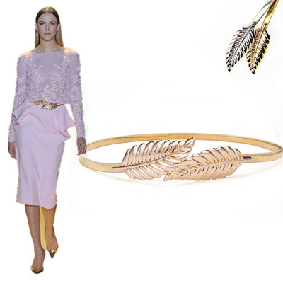 金属弹力松紧文艺服装裤裙腰链