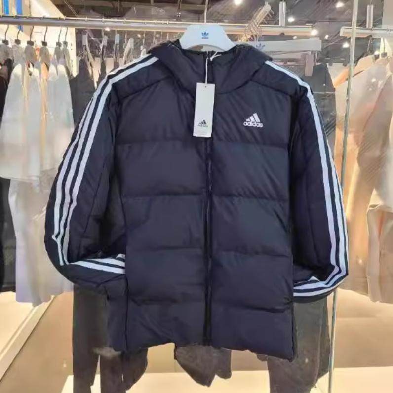 Adidas阿迪达斯正品大码连帽羽绒服保暖防风户外运动羽绒服KH3987