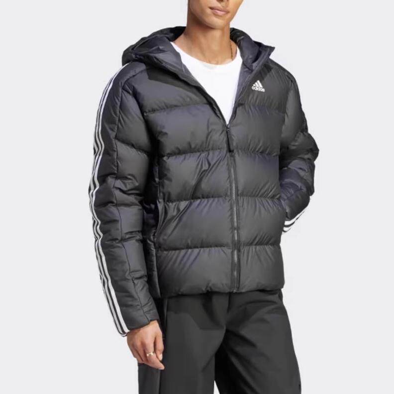 Adidas阿迪达斯男连帽羽绒服 鸭绒保暖防风户外运动羽绒服KH3987