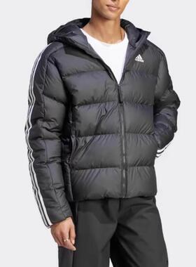 Adidas阿迪达斯男连帽羽绒服 鸭绒保暖防风户外运动羽绒服KH3987