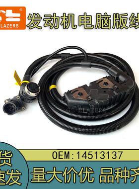 适用于挖掘机D6D D7D发动机电脑版线束14513137