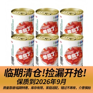 临期特价茄鼎番茄丁罐装400g*6