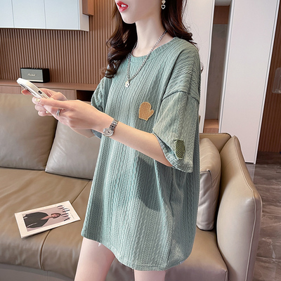 【棉质不缩水遮屁股T恤】