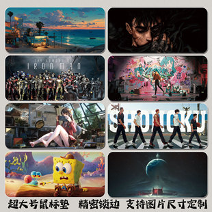 动漫鼠标垫超大男生电脑电竞1200×600桌面保护垫二次元 滑鼠垫