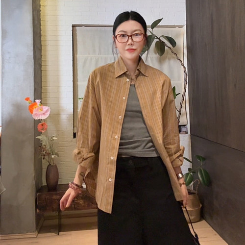 LUNA“ttm塔尖”巴拿马度假风 埃及棉时装衬衫