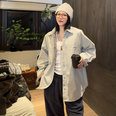 巴黎家工装 LUNA 巅峰女神 风做旧内衬格纹外套