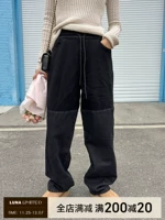 2022luna Двойная 11 -секундная волна сгущенных высоких граммов тяжелых волос, воды, воды, черных джинсов