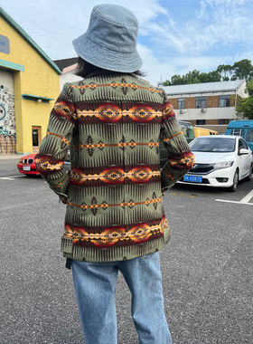 2022LUNA 全羊毛Pendleton提花面料大衣