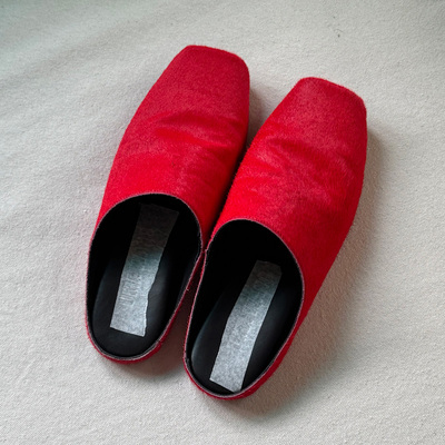 LUNA“极少数人”鬼才设计师 马毛牛皮 红鞋