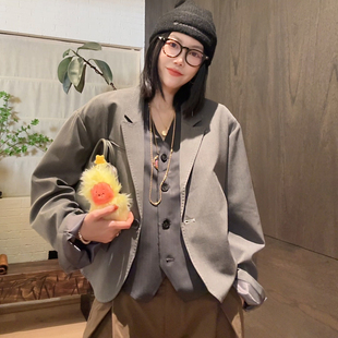 高定黄金比例小落肩收边休闲西装 LUNA 瞬间耀眼