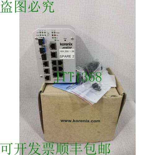 原装供应Korenix JETNET 169.200.1.39 备用 2 结构型交换机 JetN