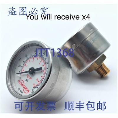 原装供应Flowserve A 46548 0-160 PSI 压力表 kg/cm 方形套装 Be