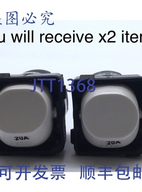 原装供应Clipsal 30系列翘板开关 20A 16AX 250AC 白色 x2