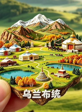 【乌兰布统冰箱贴】坝上草原文旅磁吸内蒙古文创旅游打卡纪念贴饰