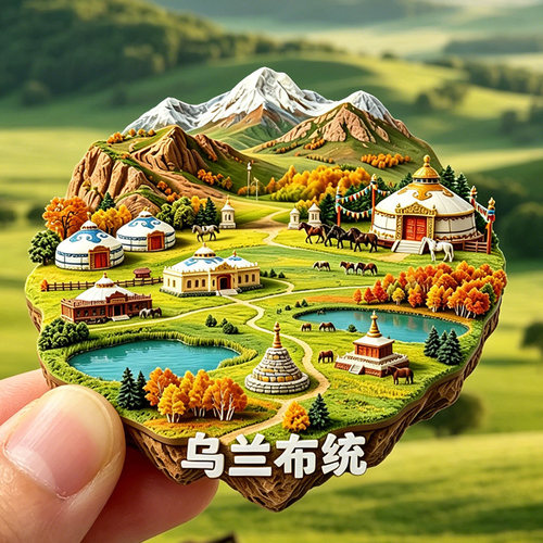 【乌兰布统冰箱贴】坝上草原文旅磁吸内蒙古文创旅游打卡纪念贴饰