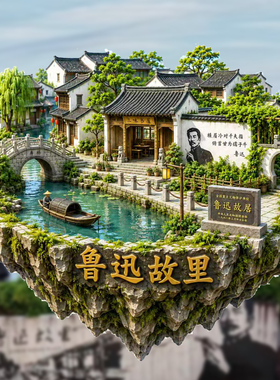 【鲁迅故里冰箱贴】浙江绍兴文创文旅旅游打卡伴手磁吸文学纪念品