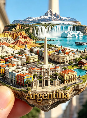 【阿根廷冰箱贴】Argentina布宜诺斯艾利斯方尖碑莫雷诺冰川贴饰